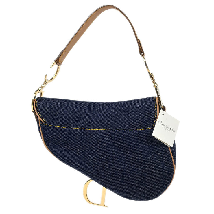 Christian Dior Indigo Denim Saddle Handbag RU0010 115985