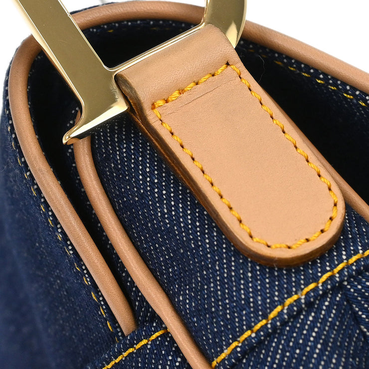 Christian Dior Indigo Denim Saddle Handbag RU0010 115985
