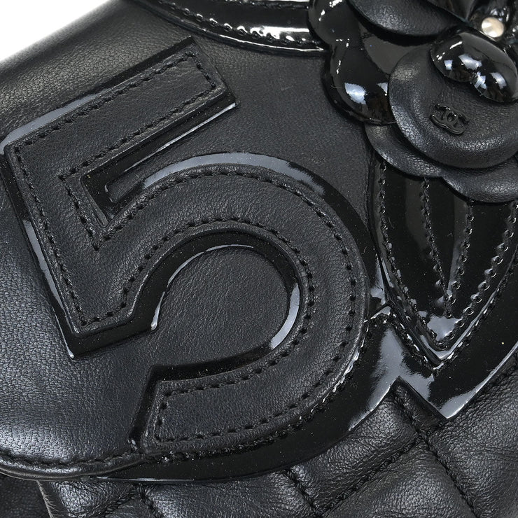 Chanel Black Lambskin No.5 Choco Bar Shoulder Bag 115987