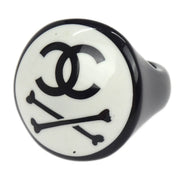 Chanel Ring Black Acrylic #53 03P 115991