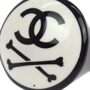 Chanel Ring Black Acrylic #53 03P 115991