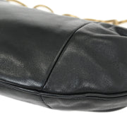 Chanel Black Lambskin Chain Hobo Handbag 116003