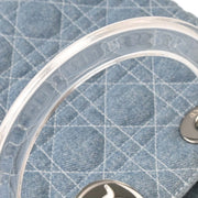 Christian Dior Light Blue Denim Lady Dior Cannage 2way Handbag MA-1929 116004