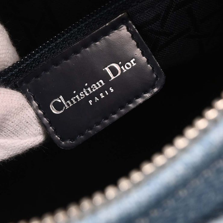 Christian Dior Light Blue Denim Lady Dior Cannage 2way Handbag MA-1929 116004