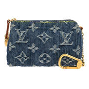 Louis Vuitton Blue Monogram Denim Trousse Speedy PM Pouch M95082 TH0096 116005