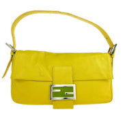 Fendi Yellow Leather Baguette Handbag 2354/26424/008 116010