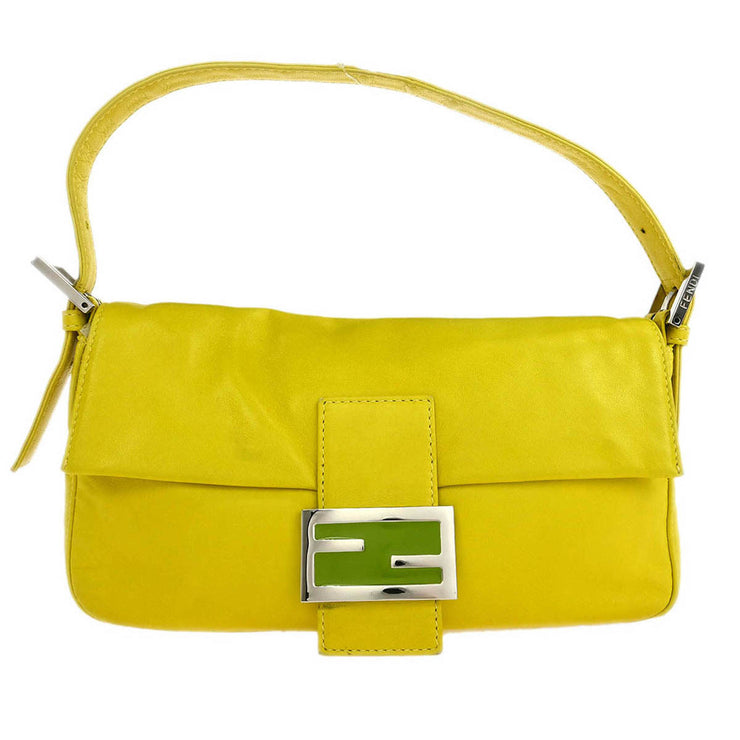Fendi Yellow Leather Baguette Handbag 2354/26424/008 116010