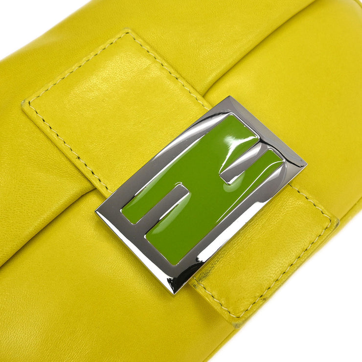 Fendi Yellow Leather Baguette Handbag 2354/26424/008 116010