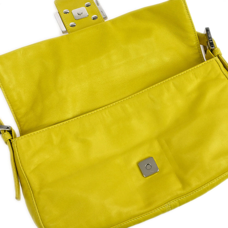 Fendi Yellow Leather Baguette Handbag 2354/26424/008 116010
