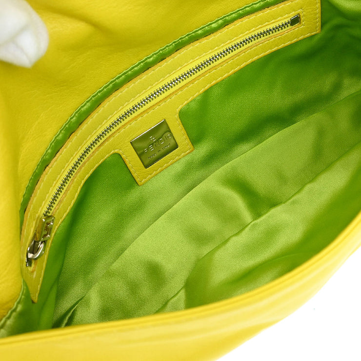 Fendi Yellow Leather Baguette Handbag 2354/26424/008 116010