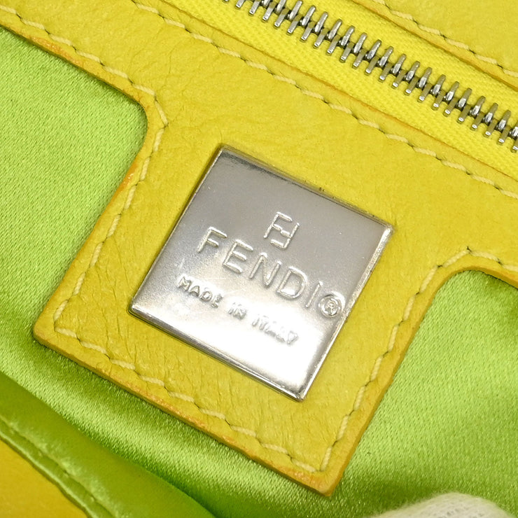 Fendi Yellow Leather Baguette Handbag 2354/26424/008 116010