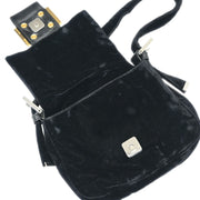 Fendi Black Velvet Handbag 2348.26571.089 116011