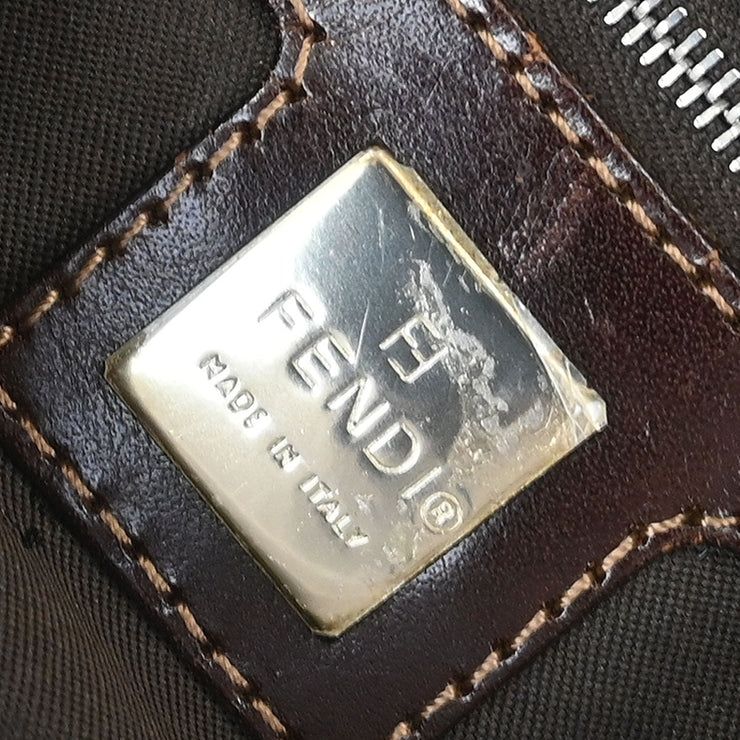 Fendi Brown Cotton Handbag 214526765009 116013