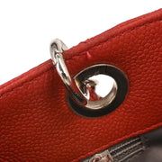 Chanel Red Calfskin Petite Shopping Tote PST Chain Handbag 116018
