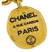 Chanel CC Dangle Earrings Clip-On Gold 116027