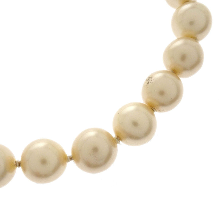 Chanel Artificial Pearl Chain Necklace Gold 94A 116028