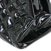 Chanel Black Patent Leather Large Mademoiselle Bowling Bag 116033