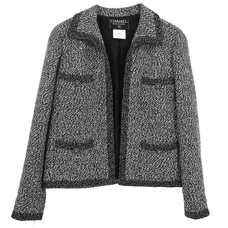 Chanel Jacket Black 97C #40 116045