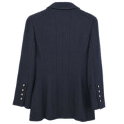 Chanel Single Breasted Jacket Black 95A #40 116046
