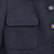 Chanel Single Breasted Jacket Black 95A #40 116046