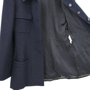 Chanel Single Breasted Jacket Black 95A #40 116046