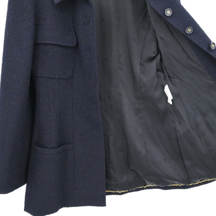 Chanel Single Breasted Jacket Black 95A #40 116046