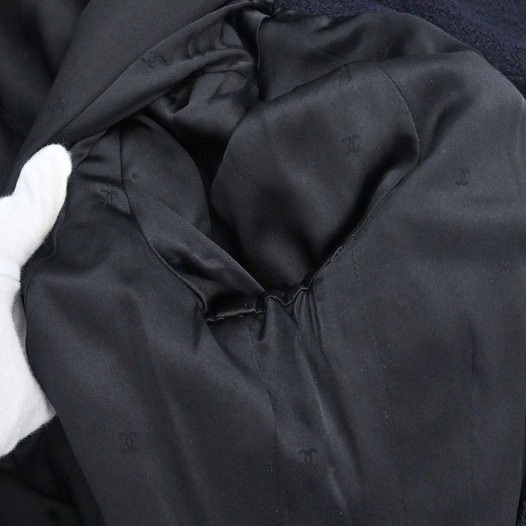 Chanel Single Breasted Jacket Black 95A #40 116046