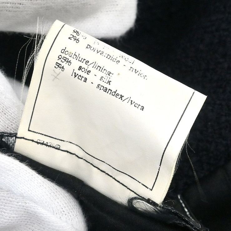 Chanel Single Breasted Jacket Black 95A #40 116046