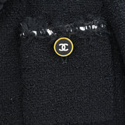 Chanel Setup Suit Jacket Skirt Black 94A #38 116048