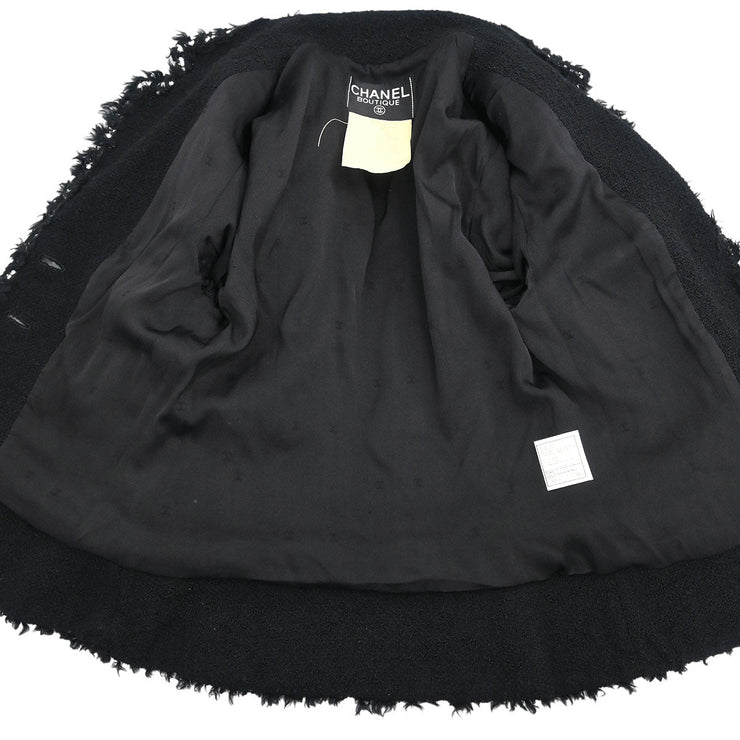 Chanel Setup Suit Jacket Skirt Black 94A #38 116048