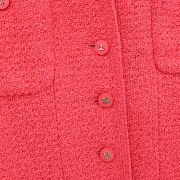Chanel Jacket Coat Pink 96P #42 116050