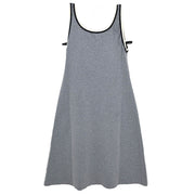 Chanel Sleeveless Dress Gray 98P #40 116052