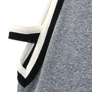 Chanel Sleeveless Dress Gray 98P #40 116052