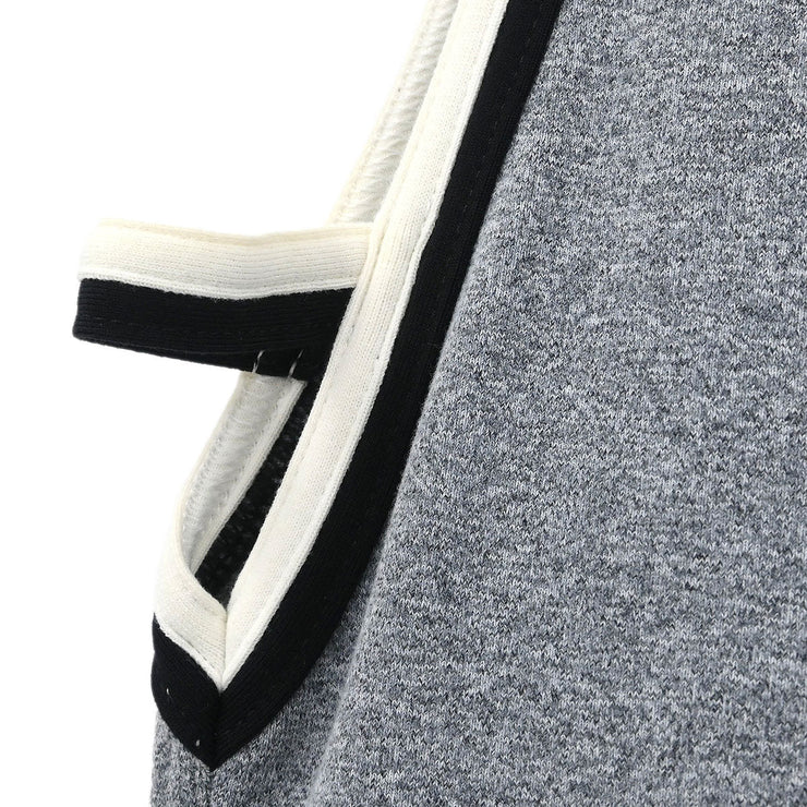 Chanel Sleeveless Dress Gray 98P #40 116052