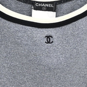 Chanel Sleeveless Dress Gray 98P #40 116052
