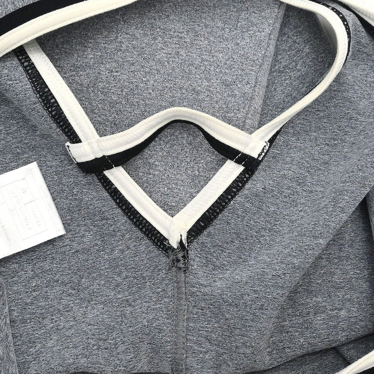 Chanel Sleeveless Dress Gray 98P #40 116052