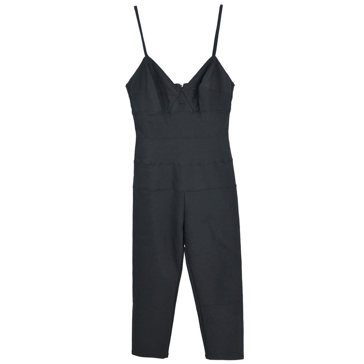 Chanel Camisole Jumpsuit Black 97P #36 116053