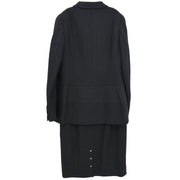 Chanel Setup Suit Jacket Skirt Black 96P #38 116054