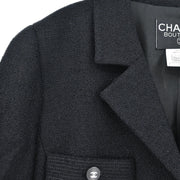 Chanel Setup Suit Jacket Skirt Black 96P #38 116054