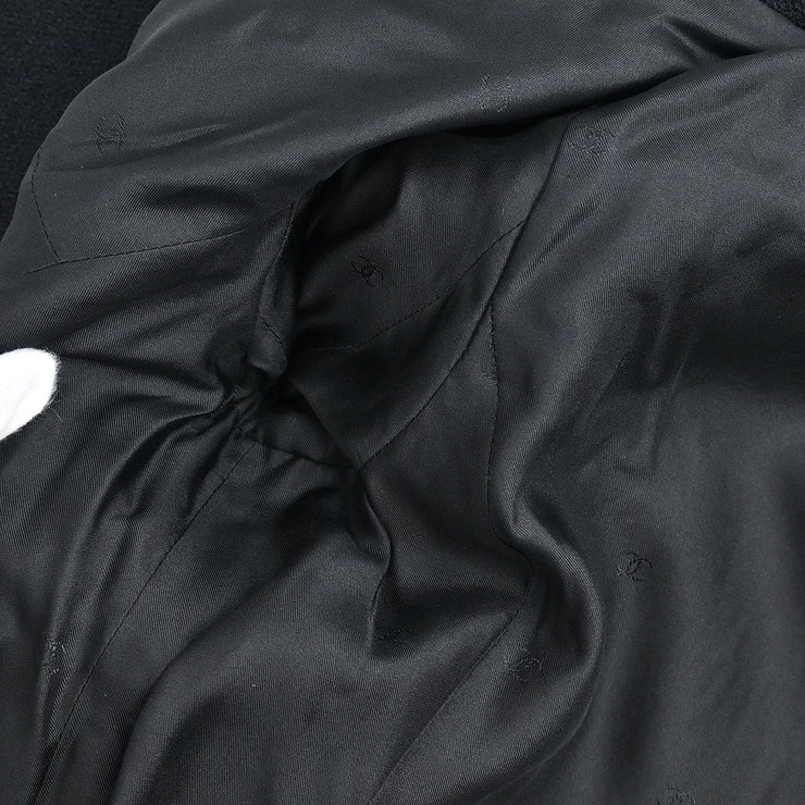 Chanel Setup Suit Jacket Skirt Black 96P #38 116054