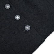 Chanel Setup Suit Jacket Skirt Black 96P #38 116054