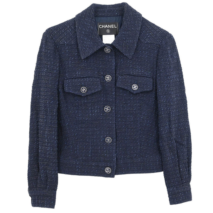 Chanel Jacket Navy 01P #36 116058