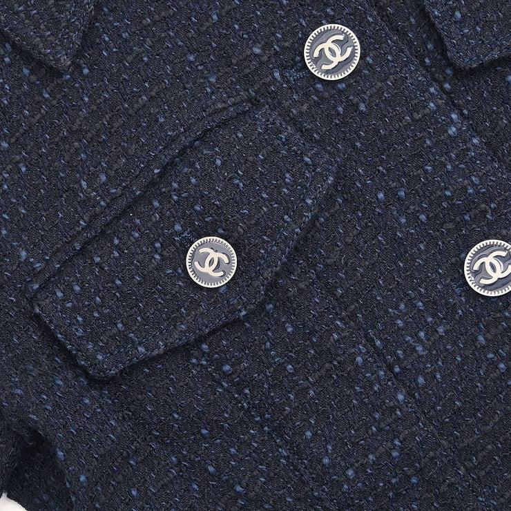 Chanel Jacket Navy 01P #36 116058