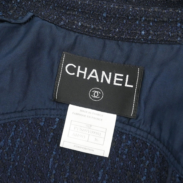 Chanel Jacket Navy 01P #36 116058