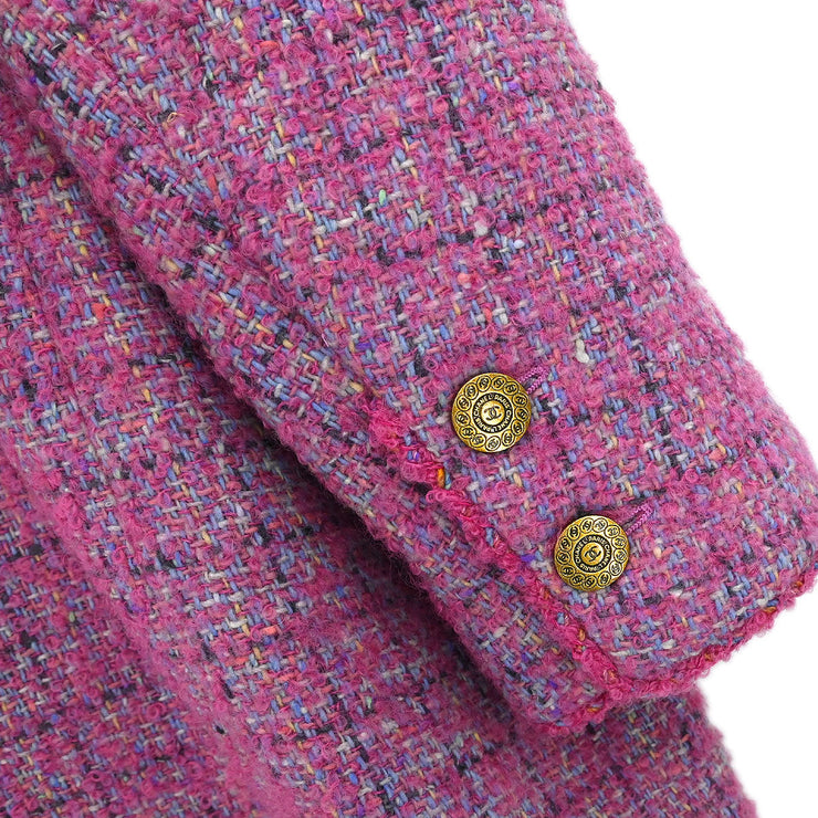 Chanel Single Breasted Coat Pink 97A #46 116059