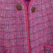 Chanel Single Breasted Coat Pink 97A #46 116059
