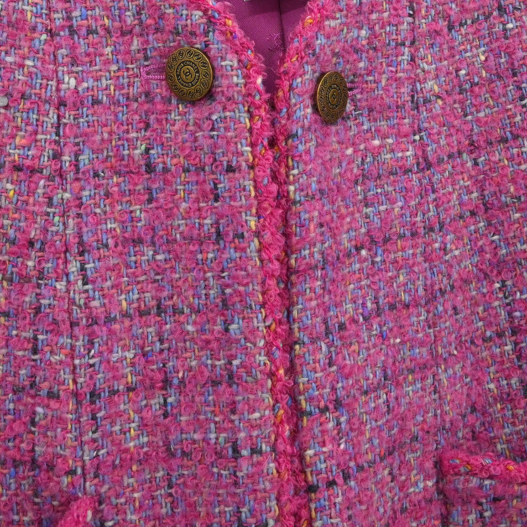 Chanel Single Breasted Coat Pink 97A #46 116059
