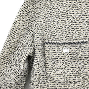 Chanel Single Breasted Collarless Jacket Gray 96A #42 116062