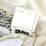 Chanel Single Breasted Collarless Jacket Gray 96A #42 116062