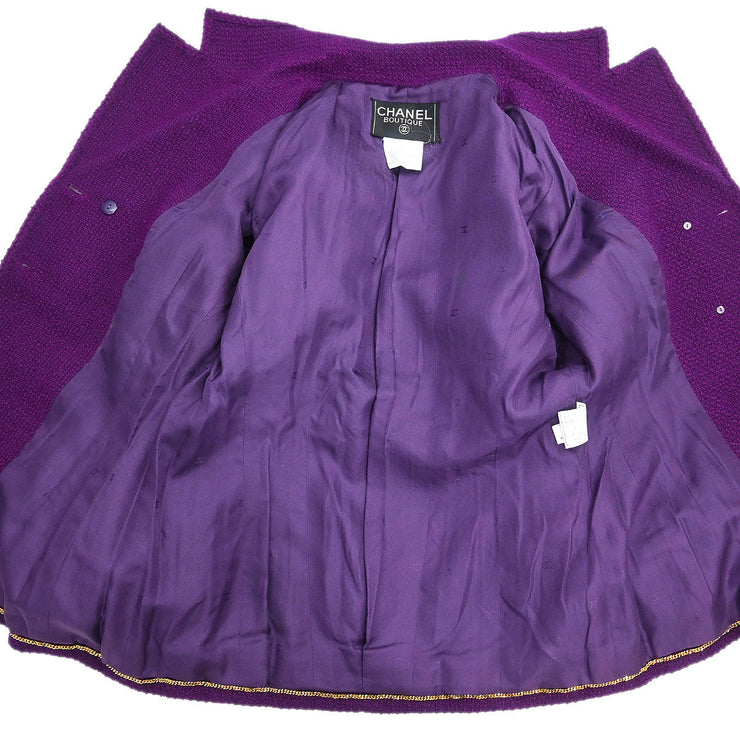 Chanel Jacket Purple 95A #40 116064